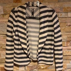 Ann Tylor Loft | striped blazer size Large